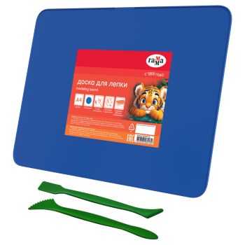 Доска для лепки Гамма, А4+2 стека, пластик, синий
