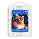 Маркеры акриловые Гамма "Классические", 24 цв., двусторонние, пластик.бокс