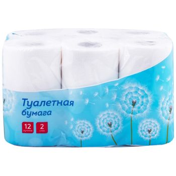Бумага туалетная OfficeClean 2-слойная, 12шт., тиснение, белая Бумага туалетная OfficeClean 2-слойная, 12шт., тиснение, белая