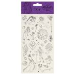 Наклейка-тату Мульти-Пульти "Волшебник изумрудного города", 10*22см, черно-белые, европодвес