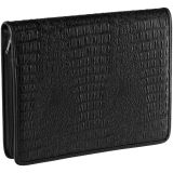 Папка деловая OfficeSpace "Valencia" кожзам., на молнии, зажим для бумаг