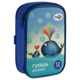 Гуашь Гамма «Классическая», 12 цв., 17,5мл, текстильный пенал