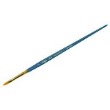 Кисть художественная синтетика Гамма "Галерея", плоскоовальная "кошачий язык" №2, короткая ручка